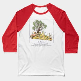 PIZZA ANATOMY Baseball T-Shirt